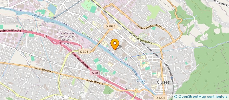 localisation de l'entreprise MONSIEUR JOSEPH VAILLANT  CLUSES