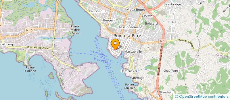 localisation de l'entreprise MONSIEUR JOSEPH VALERIUS à POINTE-A-PITRE