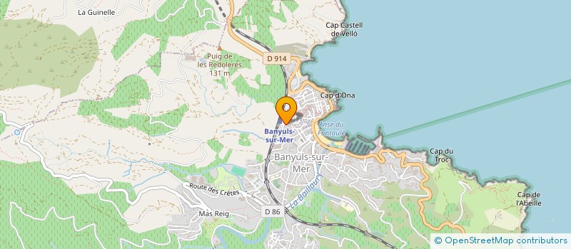 localisation de l'entreprise MONSIEUR JOSEPH VALLDEPEREZ  BANYULS-SUR-MER