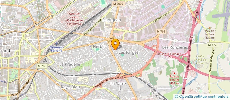 localisation de l'entreprise MONSIEUR JOSEPH VALLET  CLERMONT-FERRAND