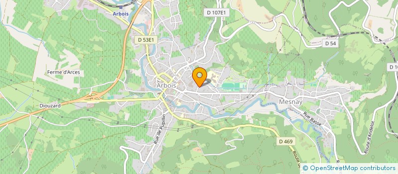 localisation de l'entreprise MONSIEUR JOSEPH VANDELLE à ARBOIS