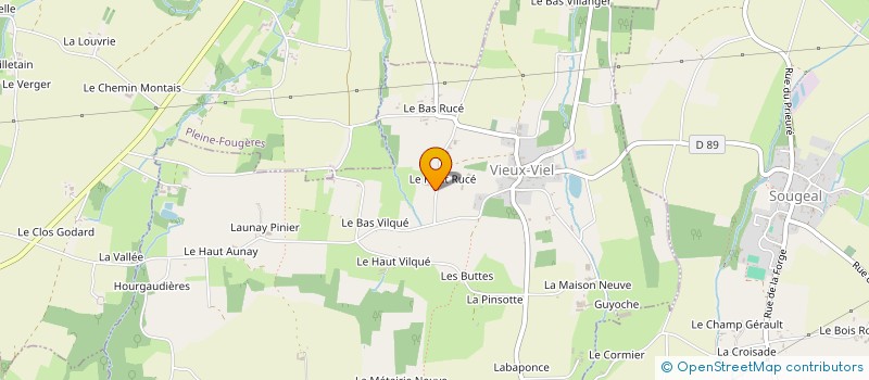 localisation de l'entreprise MONSIEUR JOSEPH VEILLEROBE  SOUGEAL