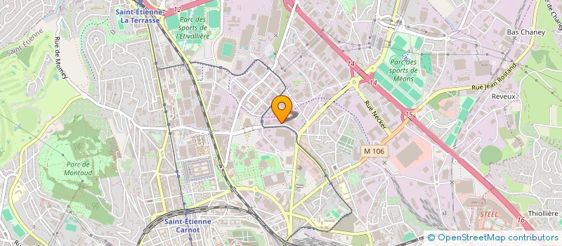 localisation de l'entreprise MONSIEUR JOSEPH VIALLON  SAINT-ETIENNE