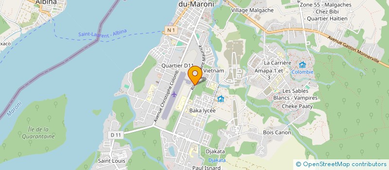 localisation de l'entreprise MONSIEUR JOSEPH VILLERONCE à SAINT-LAURENT-DU-MARONI