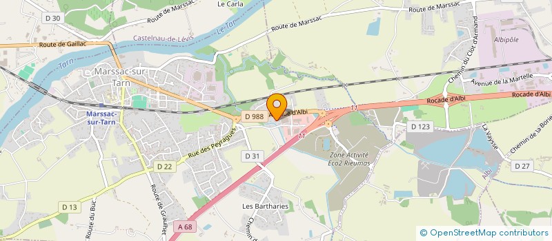 localisation de l'entreprise MONSIEUR JOSEPH VIS  MARSSAC-SUR-TARN