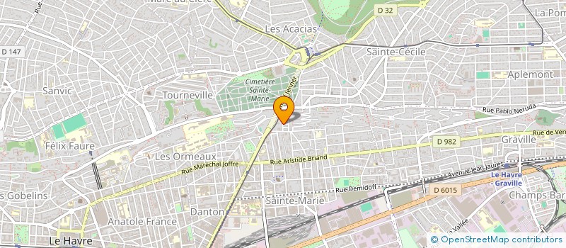 localisation de l'entreprise MONSIEUR JOSEPH VITROUIL à LE HAVRE