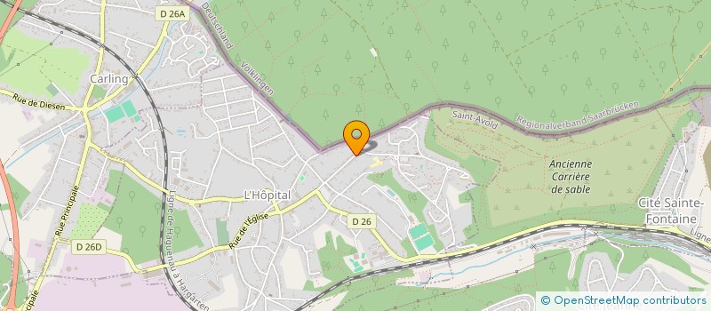 localisation de l'entreprise MONSIEUR JOSEPH WEBER  L'HOPITAL