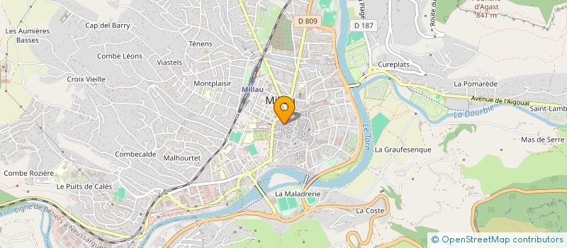 localisation de l'entreprise MONSIEUR JOSEPH WINDLER  MILLAU