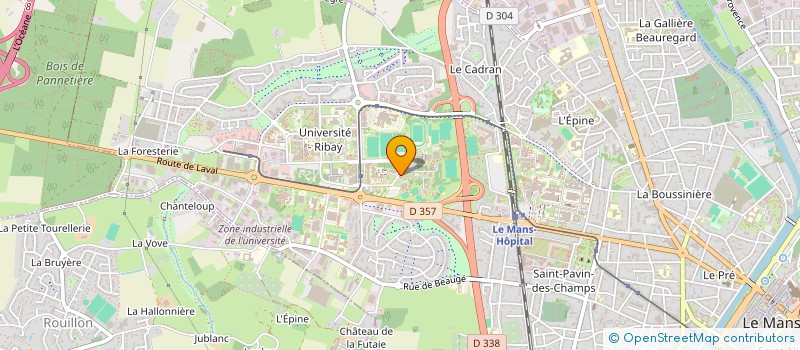 localisation de l'entreprise MONSIEUR JOSEPH YVAN KAPPU TEKOUDJOU  LE MANS