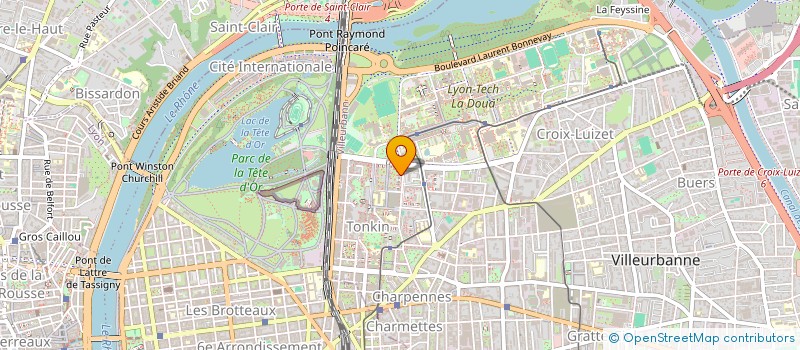 localisation de l'entreprise MONSIEUR JOSHOUA BOMBELE  VILLEURBANNE