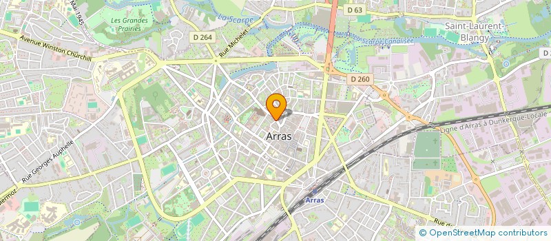 localisation de l'entreprise MONSIEUR JOSHUA BENEDIT à ARRAS
