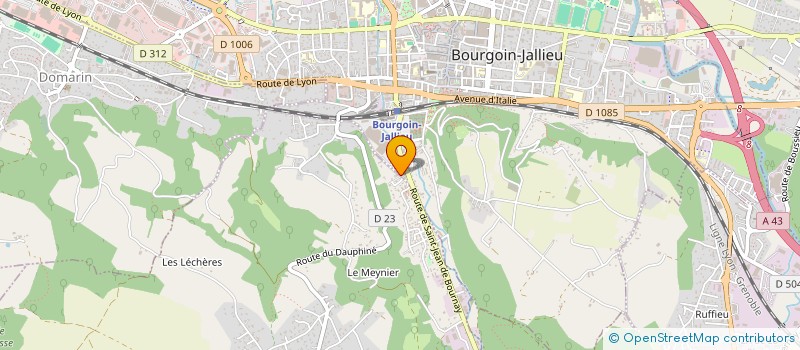 localisation de l'entreprise MONSIEUR JOSHUA BREICH  BOURGOIN-JALLIEU