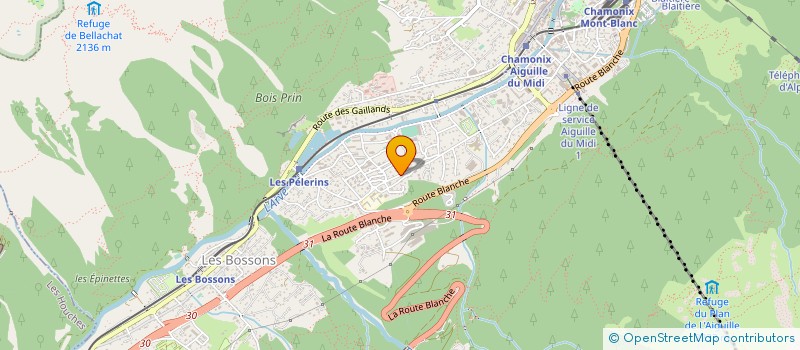 localisation de l'entreprise MONSIEUR JOSHUA BROCK  CHAMONIX-MONT-BLANC