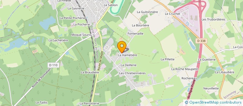 localisation de l'entreprise MONSIEUR JOSHUA CHEVILLARD  ECOMMOY