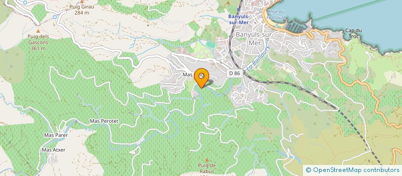 localisation de l'entreprise MONSIEUR JOSHUA COULCHER  BANYULS-SUR-MER