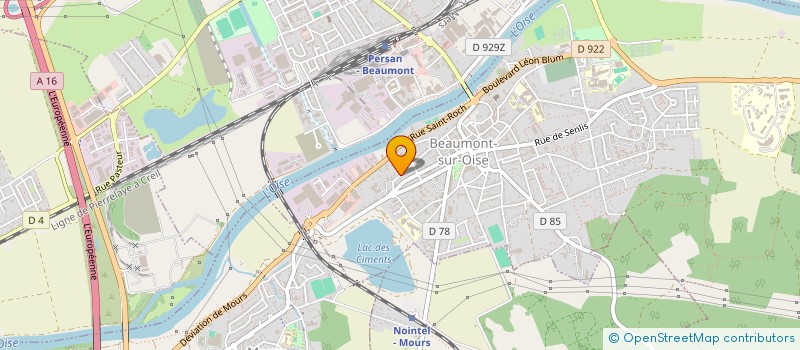 localisation de l'entreprise MONSIEUR JOSHUA D'ALMEIDA  BEAUMONT-SUR-OISE