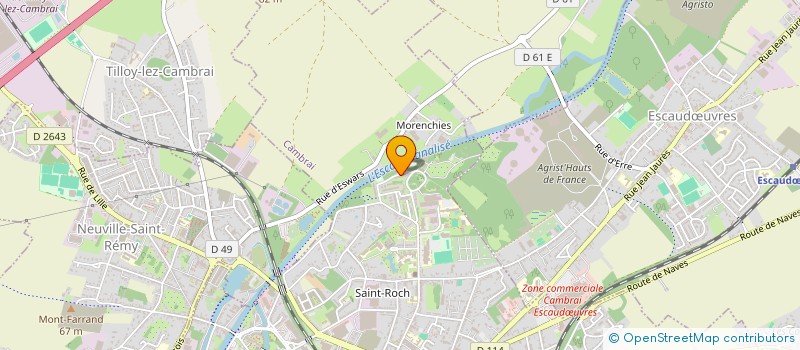 localisation de l'entreprise MONSIEUR JOSHUA DURIBREUX  CAMBRAI