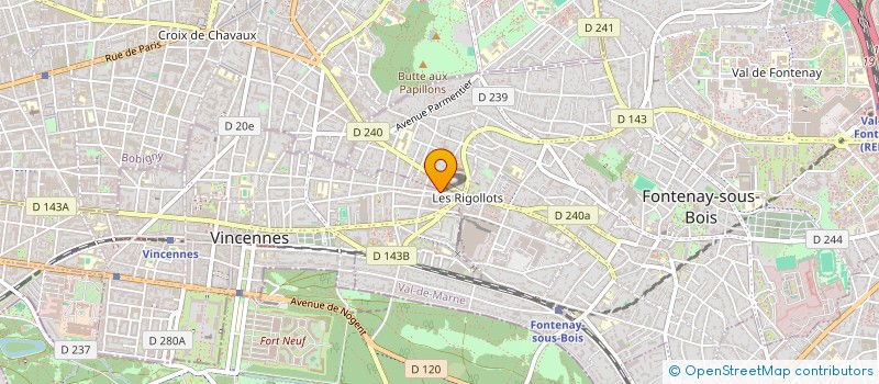 localisation de l'entreprise MONSIEUR JOSHUA GHRENASSIA  VINCENNES