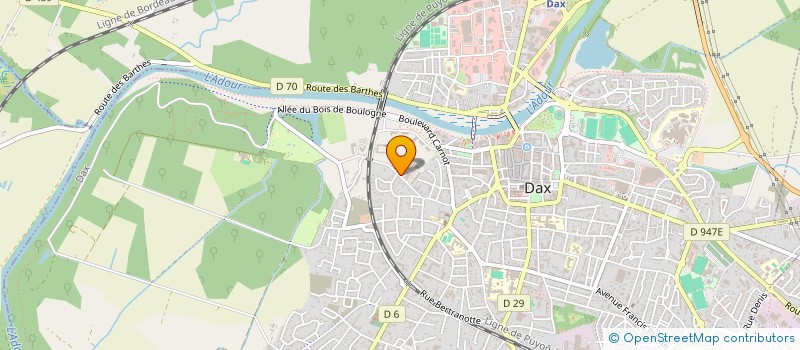 localisation de l'entreprise MONSIEUR JOSHUA JACQUEMOT à DAX