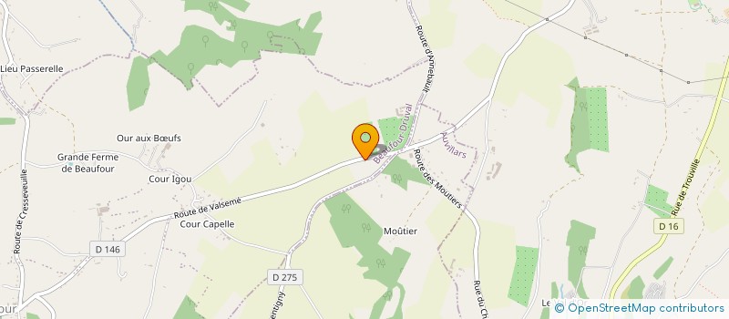 localisation de l'entreprise MONSIEUR JOSHUA MELLIN  BEAUFOUR-DRUVAL