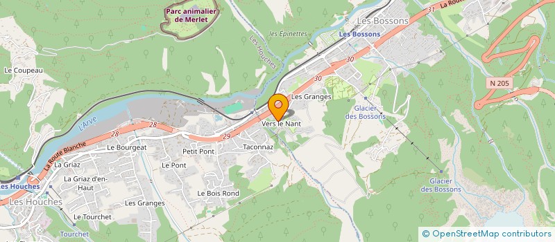 localisation de l'entreprise MONSIEUR JOSHUA SCARGILL  CHAMONIX-MONT-BLANC