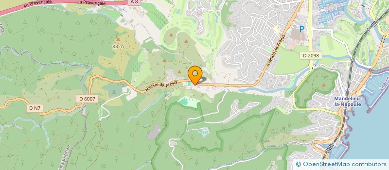 localisation de l'entreprise MONSIEUR JOSHUA SCHBEIR  MANDELIEU-LA-NAPOULE