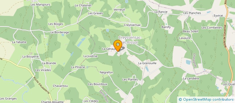 localisation de l'entreprise MONSIEUR JOSHUA VIROULAUD  CHALAGNAC