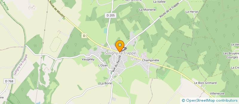 localisation de l'entreprise MONSIEUR JOSIAN CHAUVEL à SOLIGNY-LA-TRAPPE