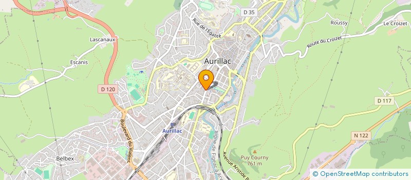 localisation de l'entreprise MONSIEUR JOSIAN DELMAS à AURILLAC
