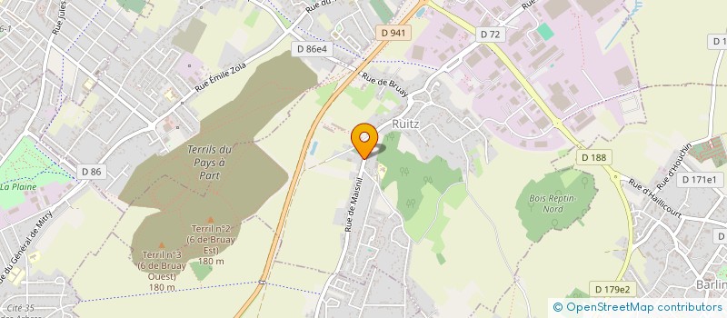 localisation de l'entreprise MONSIEUR JOSIAN GHILLEBERT  RUITZ