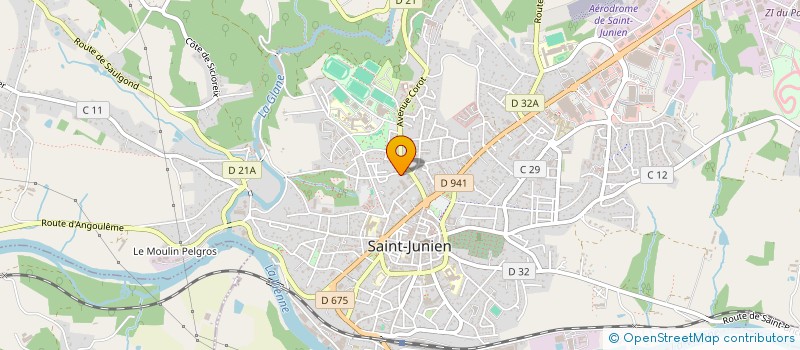 localisation de l'entreprise MONSIEUR JOSIAN GILLOT à SAINT-JUNIEN