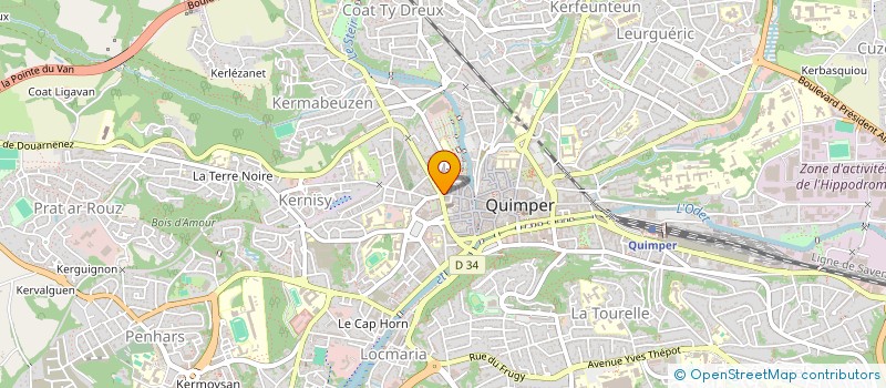 localisation de l'entreprise MONSIEUR JOSIAN KERMANACH à QUIMPER