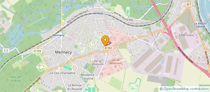 localisation de l'entreprise MONSIEUR JOSIAN LAUMONNIER à MENNECY