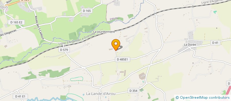 localisation de l'entreprise MONSIEUR JOSIANE JOURDAN  LA LANDE-D'AIROU