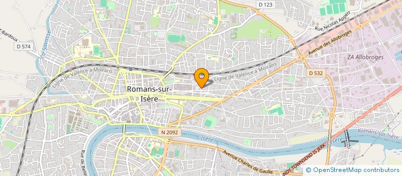localisation de l'entreprise MONSIEUR JOSIANE ROZIER à ROMANS-SUR-ISERE