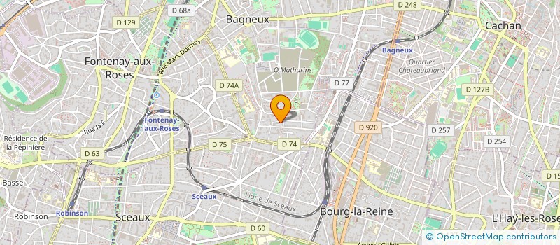 localisation de l'entreprise MONSIEUR JOSIMAR LIMA GOMES à BAGNEUX