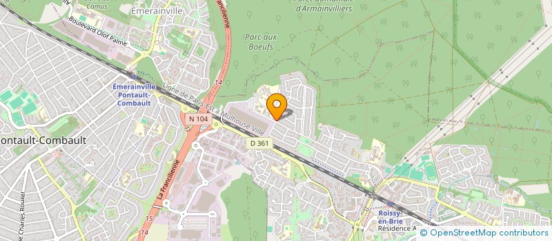 localisation de l'entreprise MONSIEUR JOSIUS ANNEUS  ROISSY-EN-BRIE