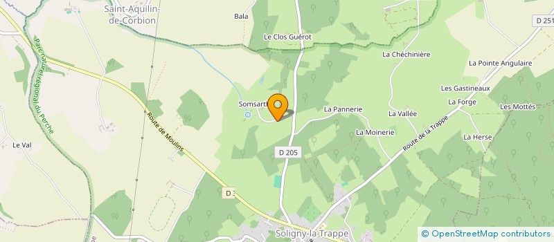 localisation de l'entreprise MONSIEUR JOSQUIN ANDRES à SOLIGNY-LA-TRAPPE