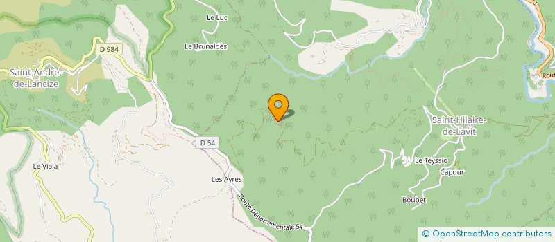 localisation de l'entreprise MONSIEUR JOSSE LEMATTRE  LE COLLET-DE-DEZE