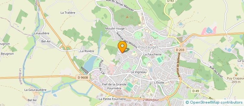 localisation de l'entreprise MONSIEUR JOSSELIN ALBERT  POUZAUGES