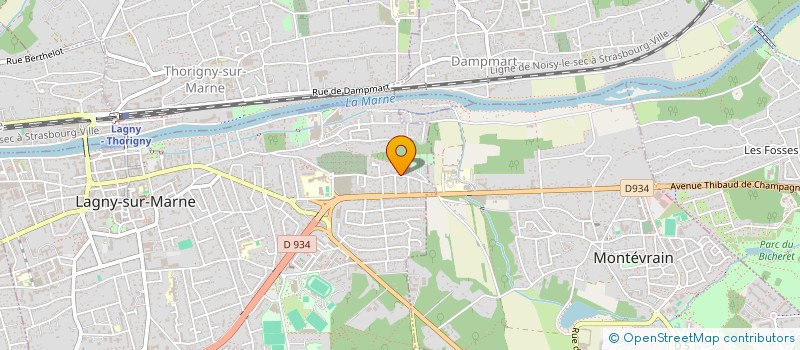 localisation de l'entreprise MONSIEUR JOSSELIN ARAUJO  LAGNY-SUR-MARNE