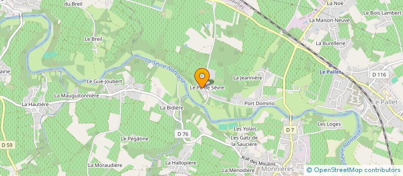 localisation de l'entreprise MONSIEUR JOSSELIN BOUET  LE PALLET