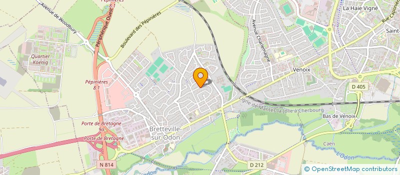 localisation de l'entreprise MONSIEUR JOSSELIN CHATEL  BRETTEVILLE-SUR-ODON