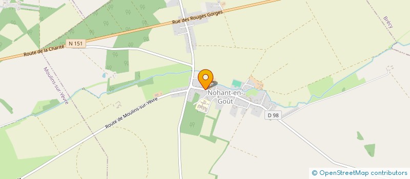 localisation de l'entreprise MONSIEUR JOSSELIN COISSARD à NOHANT-EN-GOUT
