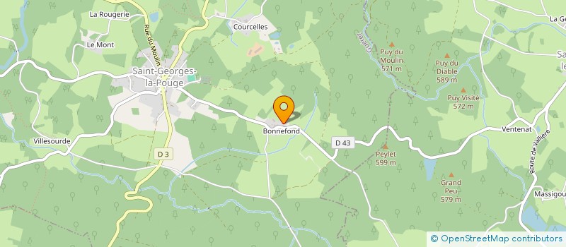 localisation de l'entreprise MONSIEUR JOSSELIN COSTE à SAINT-GEORGES-LA-POUGE