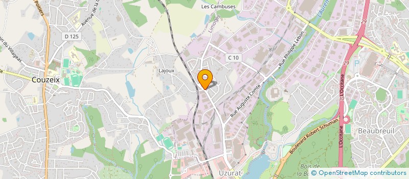 localisation de l'entreprise MONSIEUR JOSSELIN CURAUDEAU à LIMOGES