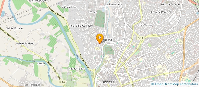 localisation de l'entreprise MONSIEUR JOSSELIN DELAUNAY  BEZIERS