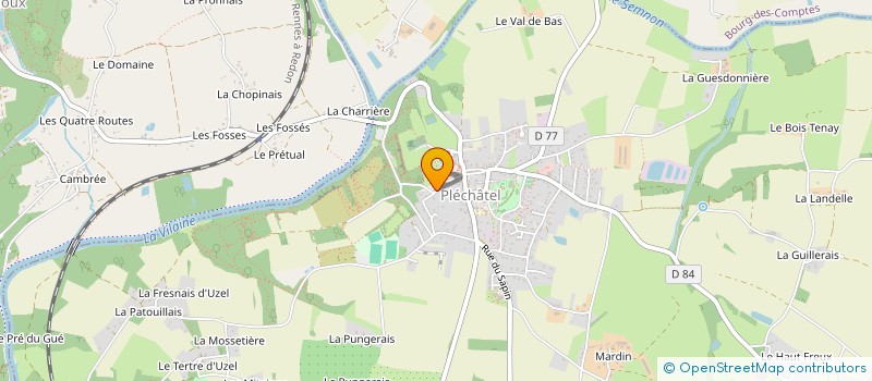 localisation de l'entreprise MONSIEUR JOSSELIN GARGADENNEC  PLECHATEL