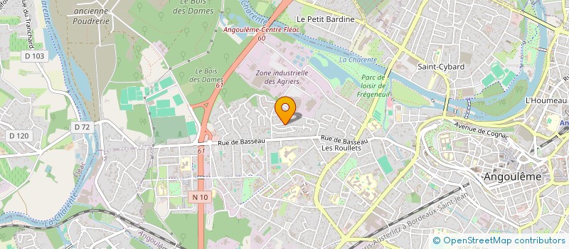 localisation de l'entreprise MONSIEUR JOSSELIN GARRIGUES à ANGOULEME