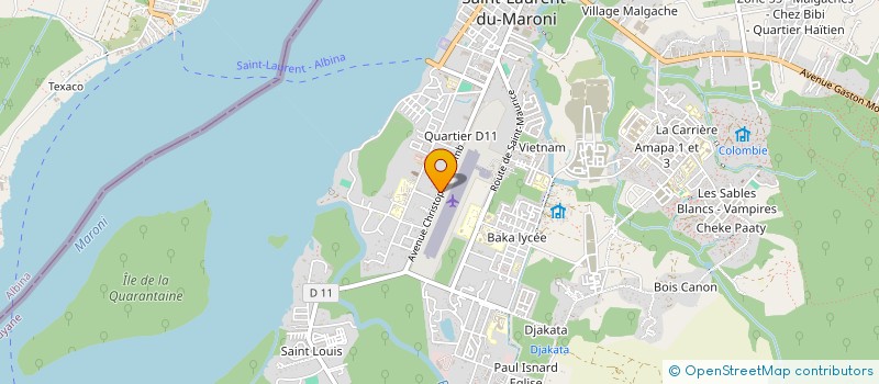 localisation de l'entreprise MONSIEUR JOSSELIN GINEAU à SAINT-LAURENT-DU-MARONI